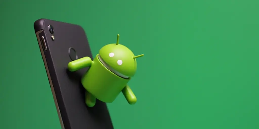 The iconic Android logo alongside a modern smartphone, symbolizing the evolution and innovation of the Android ecosystem.